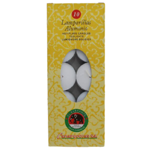 Paquete de Velas de te / quemadores - Paquete de 10 unid.