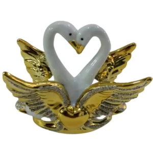 adorno ceramica cisnes