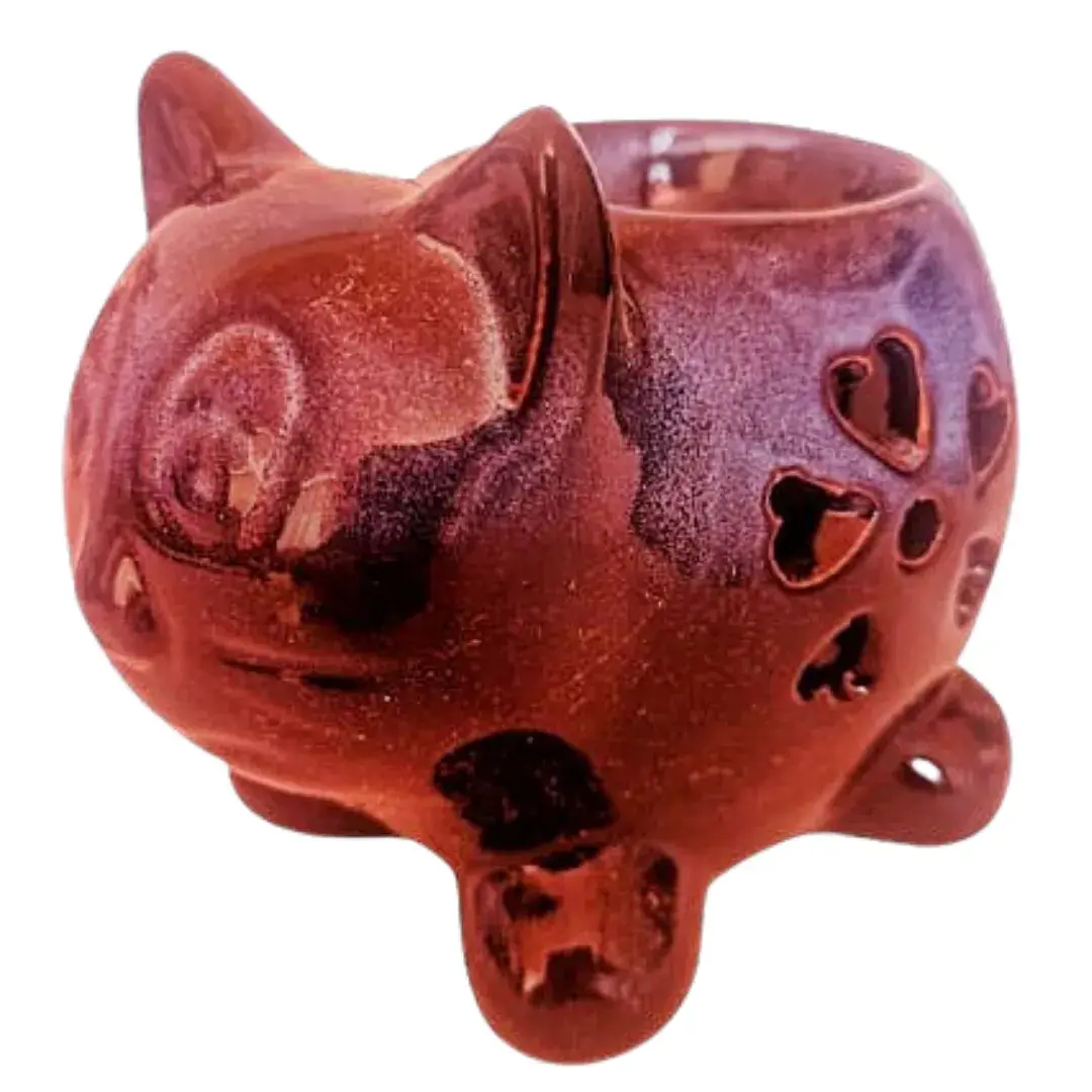 Quemador de aceites esenciales en forma de gato