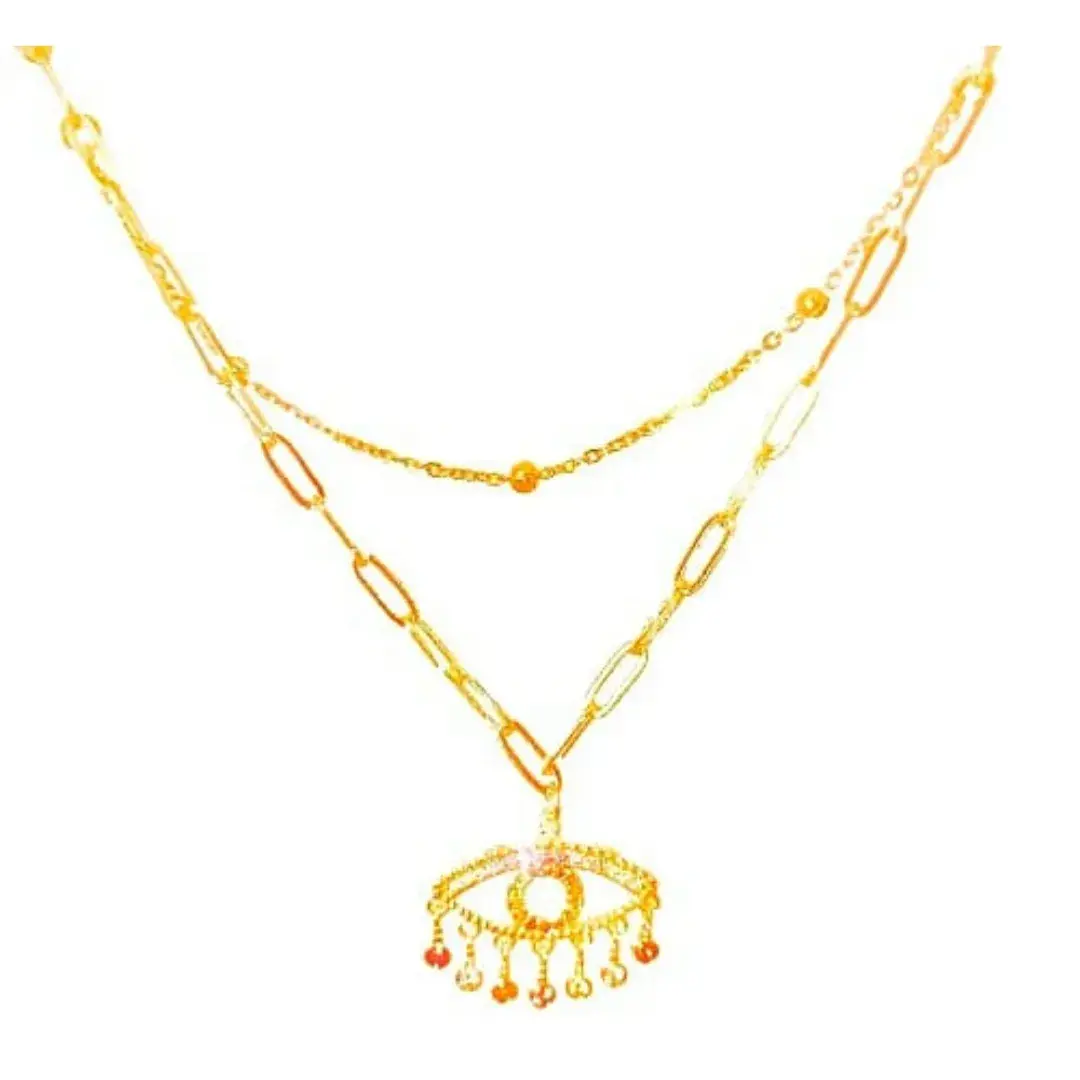 Collar ojo turco de acero inoxidable