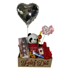 Canasta de regalo con velas aromáticas