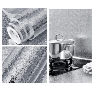 Papel de aluminio  impermeable para cocina, almohadilla autoadhesiva